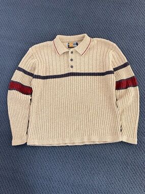 Vintage Striped Collar Sweater